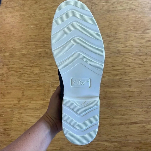 GBX Grieves Suede Men's Wingtip Oxfords - Navy - 7.5 8 8.5 9 13 NWT - Picture 6 of 11